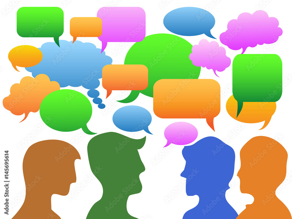 people Communication in speech bubble people Communication in speech bubble