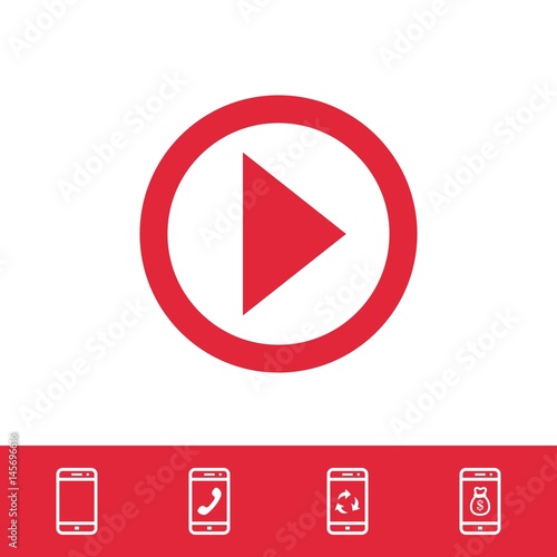 play icon stock vector illustration flat design Free Download play icon stock vector illustration flat design - GFXLoad