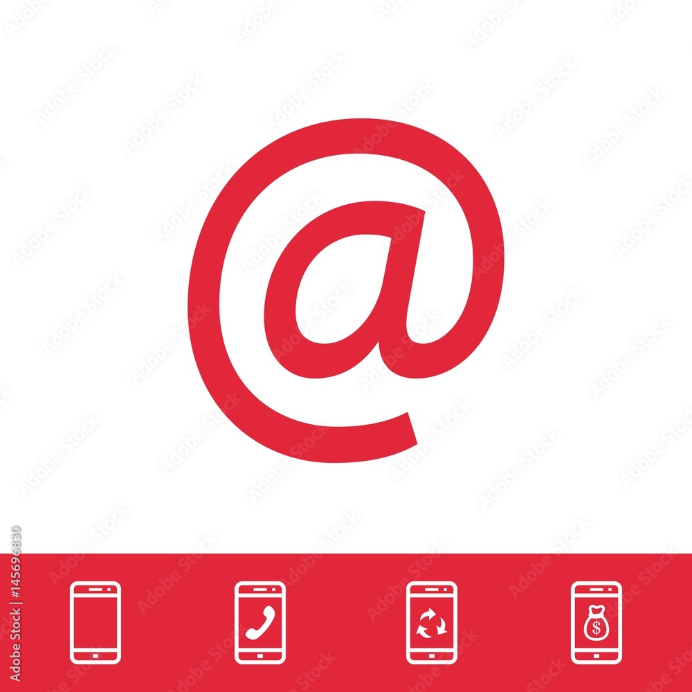 email icon stock vector illustration flat design email icon stock vector illustration flat design