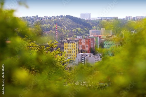 Beautiful panorama of Brno city. Czech Republic.