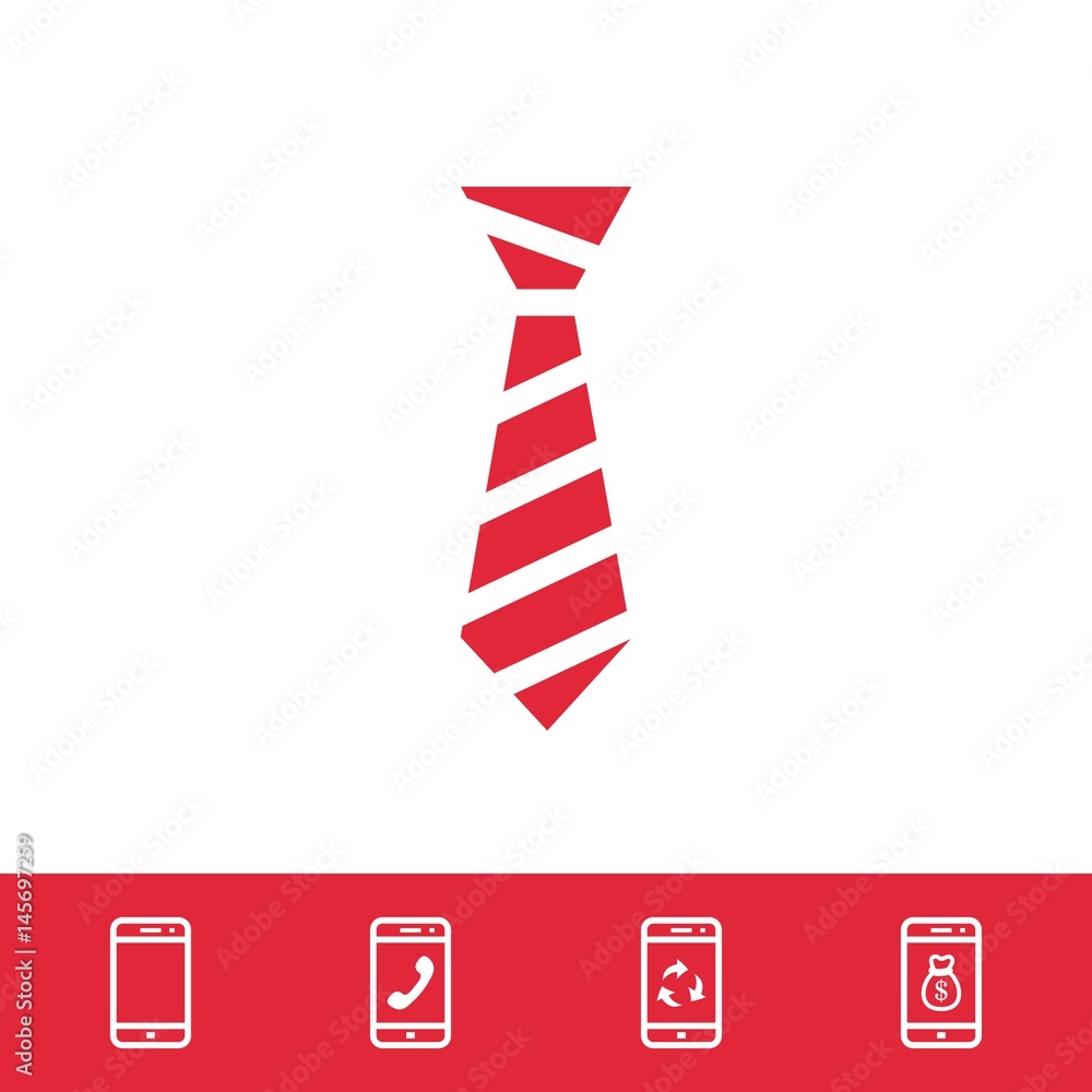 Obraz premium Tie icon vector stock vector illustration flat design