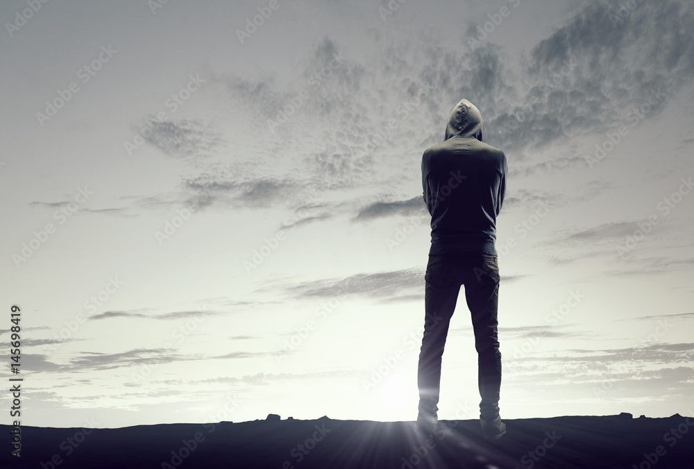 Spooky criminal person