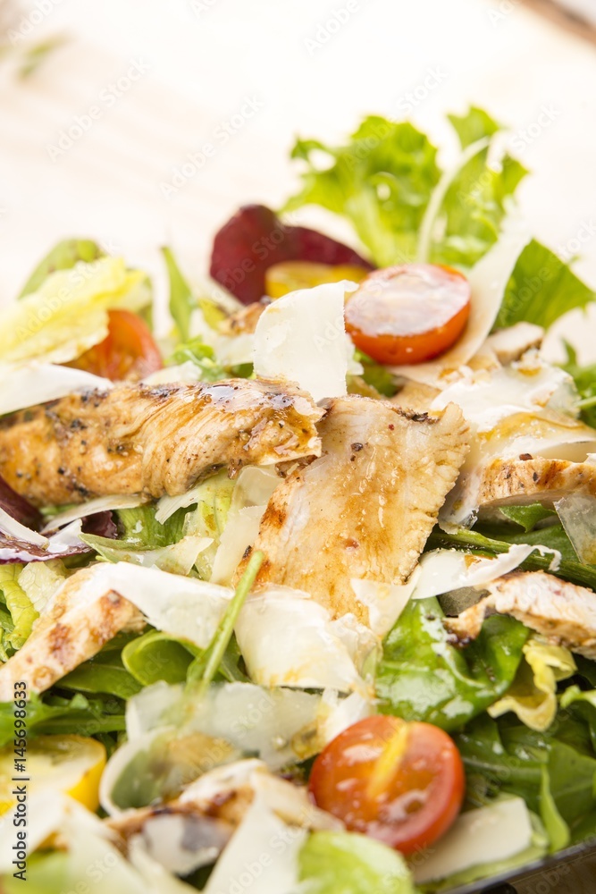 Caesar salad close up Caesar salad close up