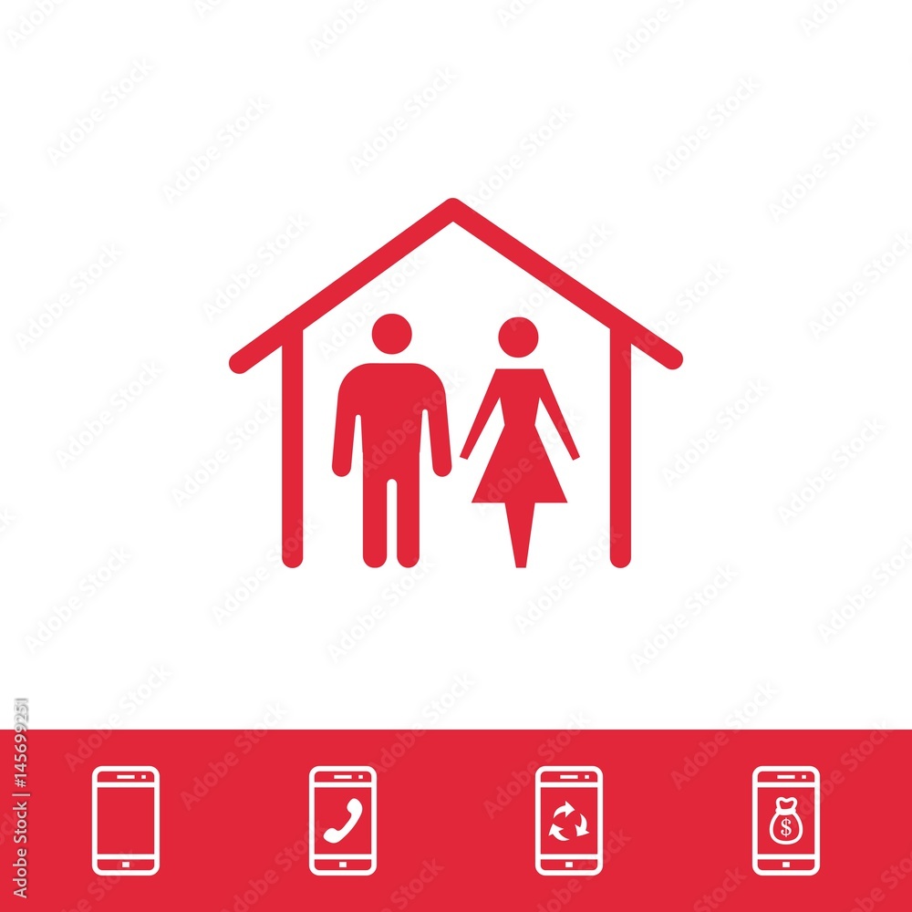 home icon stock vector illustration flat design home icon stock vector illustration flat design