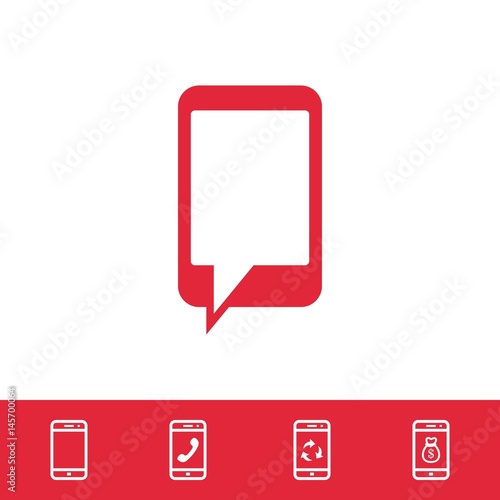 phone icon stock vector illustration flat design