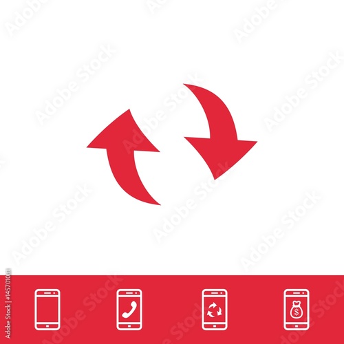 Free Download arrow icon stock vector illustration flat design - GFXLoad