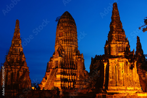 beautiful Wat Chaiwatthanaram in Ayutthaya  Thailand