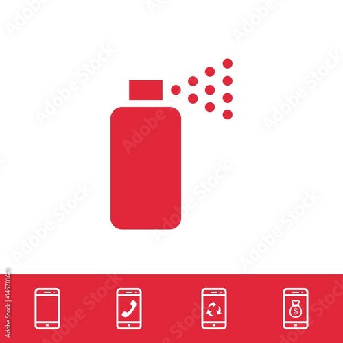 spray icon stock vector illustration flat design