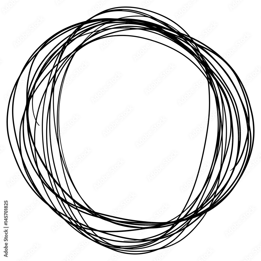 Hand drawn Circle sketch Doodle Frames. Vector illustration Hand drawn Circle sketch Doodle Frames. Vector illustration