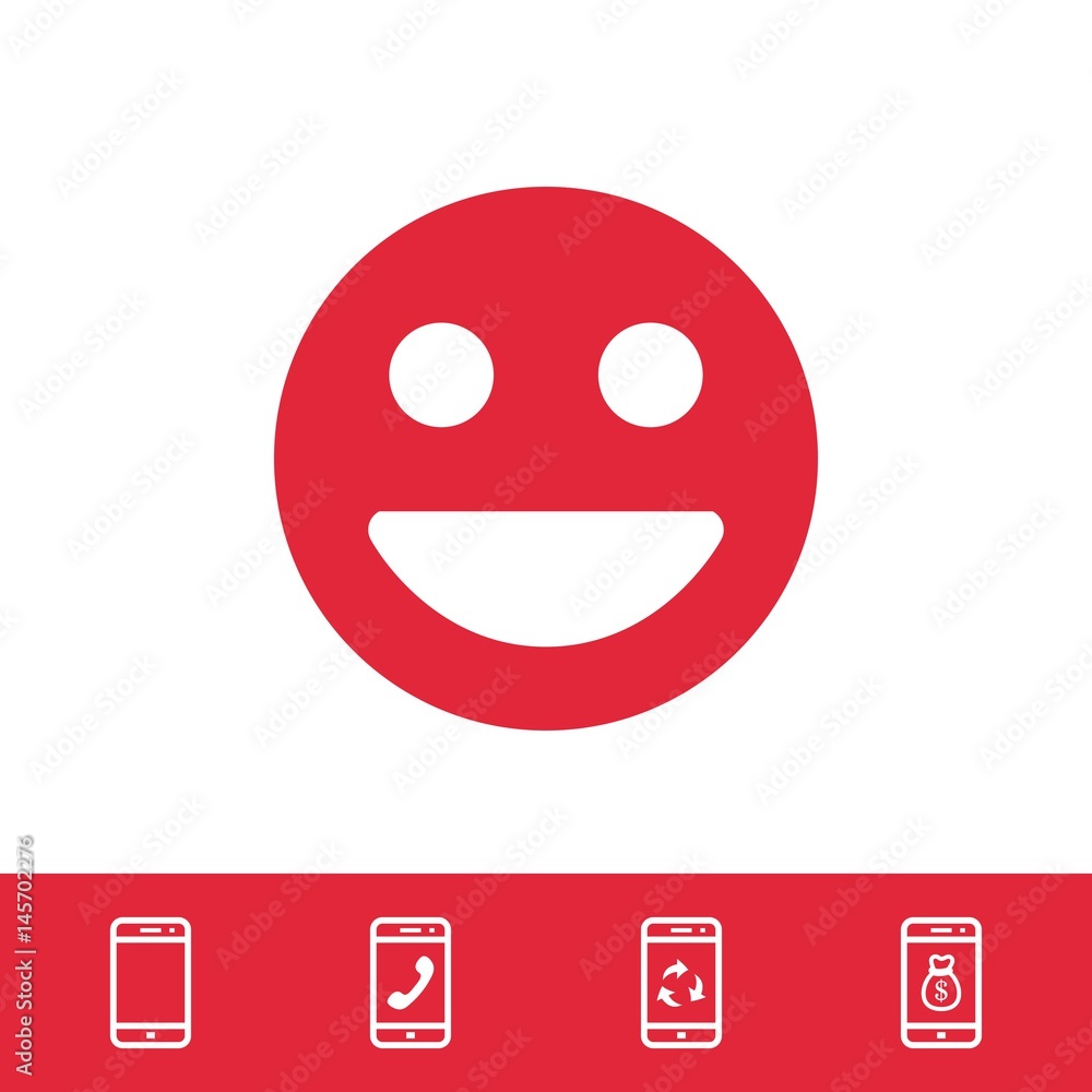 Smile icon stock vector illustration flat design Smile icon stock vector illustration flat design