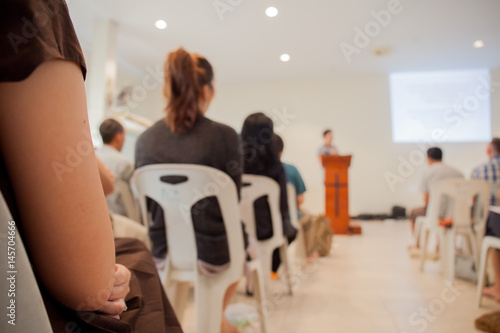 Church Service Blurred