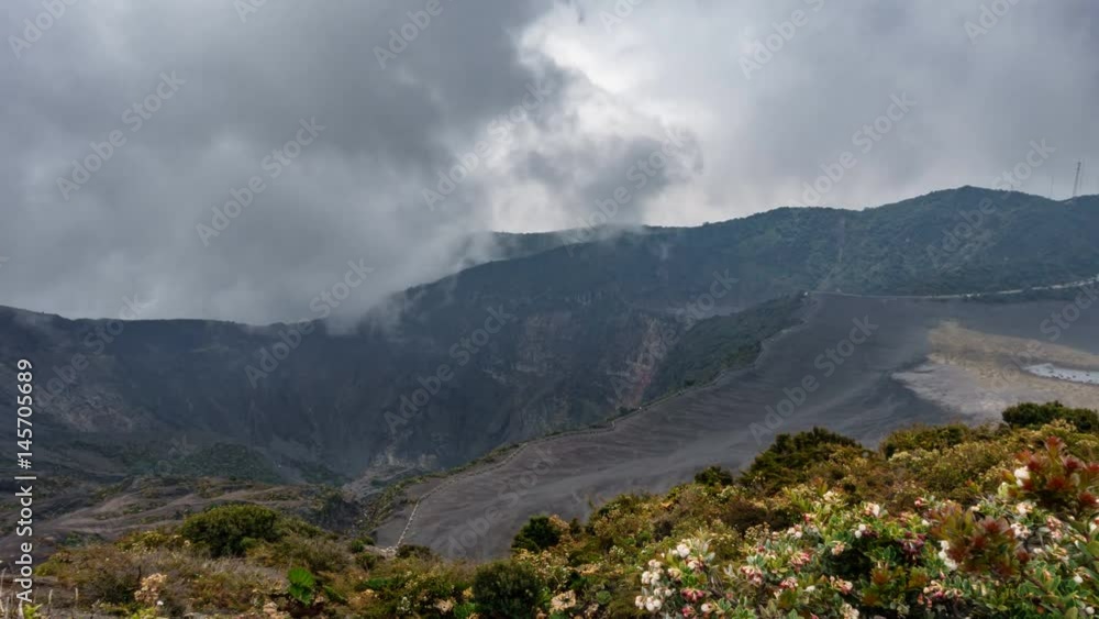 irazu highest active volcano Costa Rica Time Lapse, 4k irazu highest active volcano Costa Rica Time Lapse, 4k