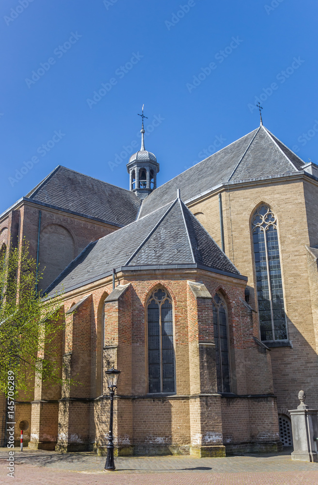 Old church Pieterskerk in the historic center of Utrecht