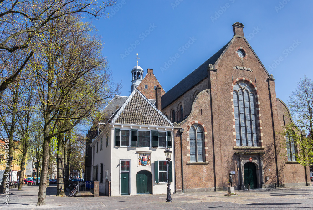 Janskerk church at a square in Utrecht