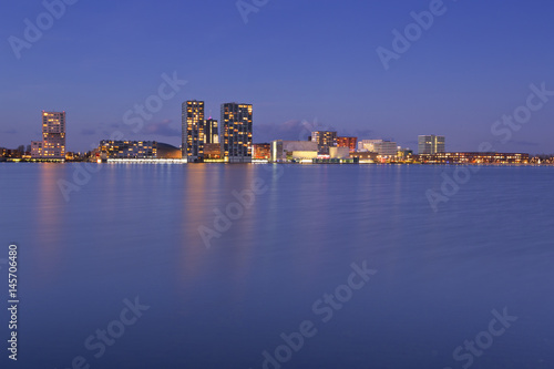 Skyline of the city of Almere in The Netherlands