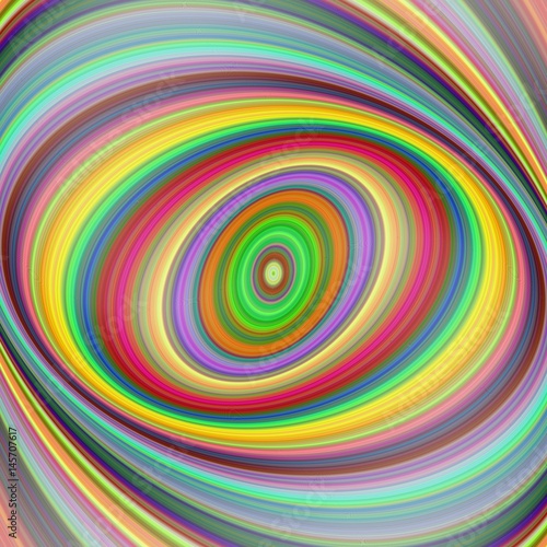 Multicolored ellipse fractal art background