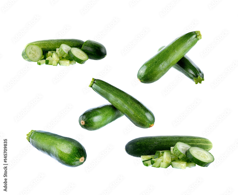 fresh cucumbers isolated on white background fresh cucumbers isolated on white background