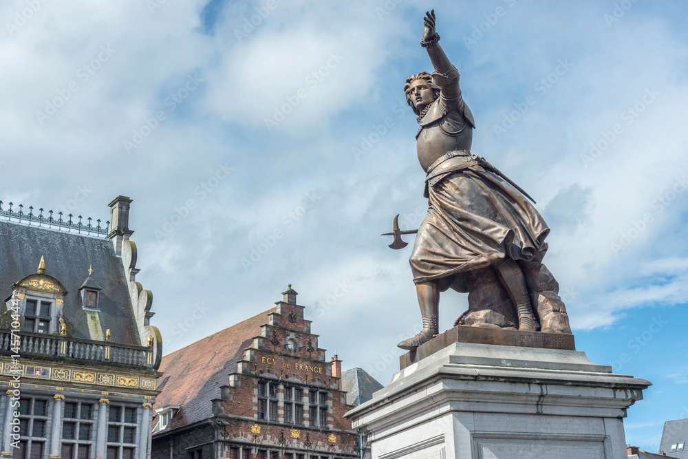 Fototapeta premium Marie-Christine de Lalaing in Tournai, Belgium.
