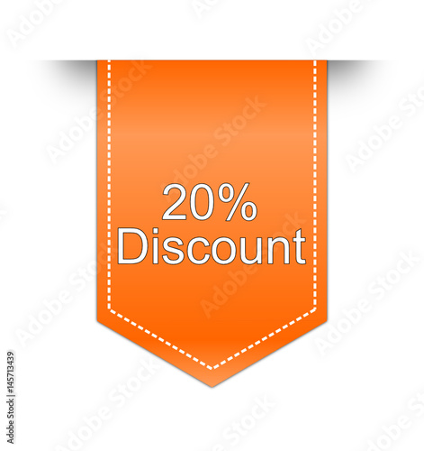 20% Discount label