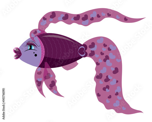 Little small fish woman of fashion