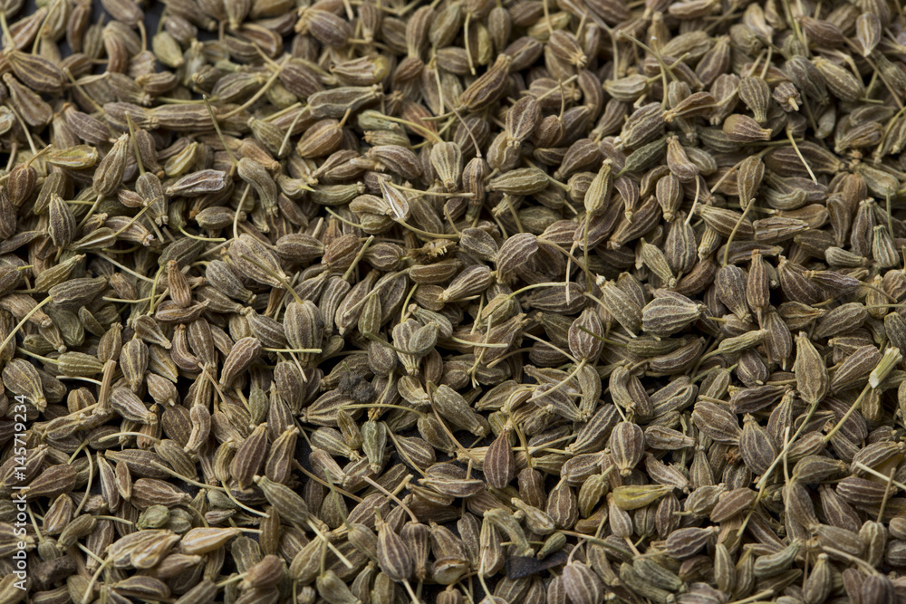 Anise seeds background.