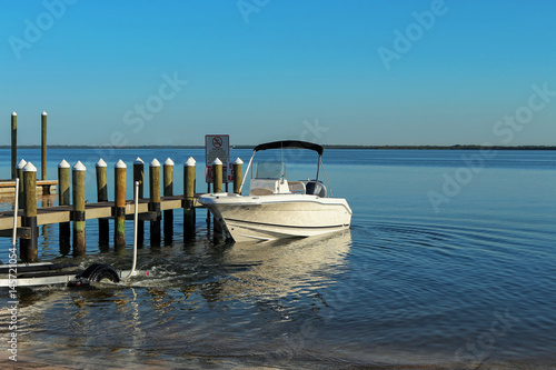 Launching a trailer boat
