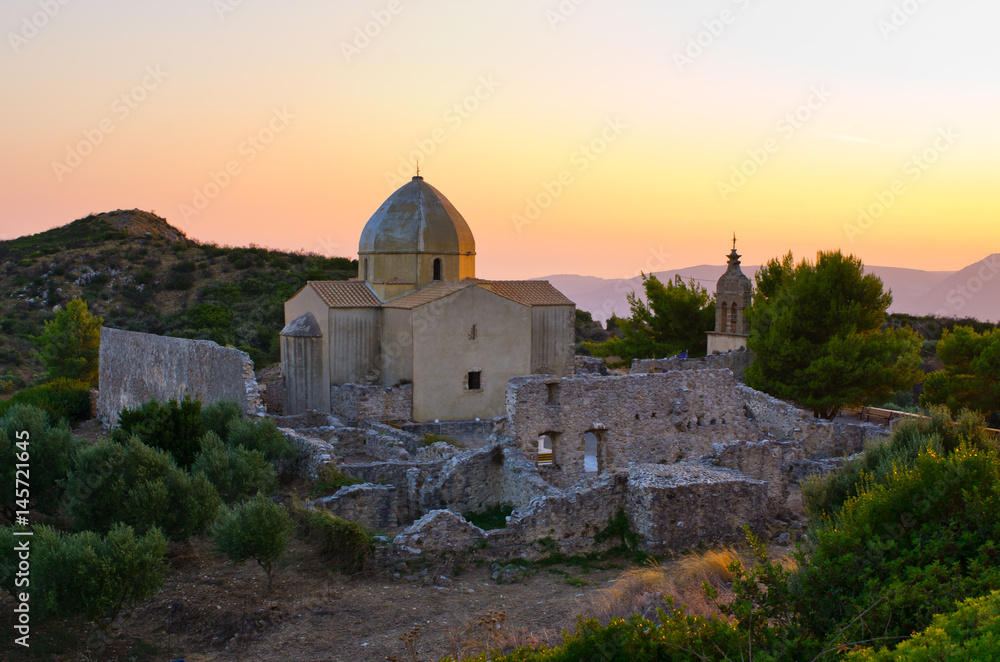 Monastery Panagia Skopiotissa, Zakynthos island, Greece