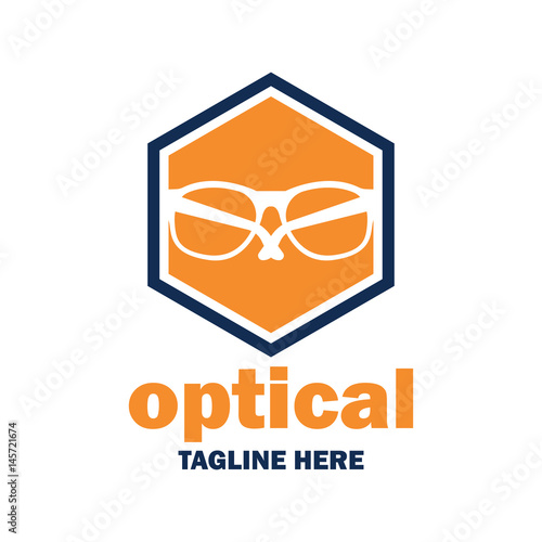 eye clinic / ophthalmic clinic / ophthalmology / optometrist icon with text space for your slogan / tagline, vector illustration