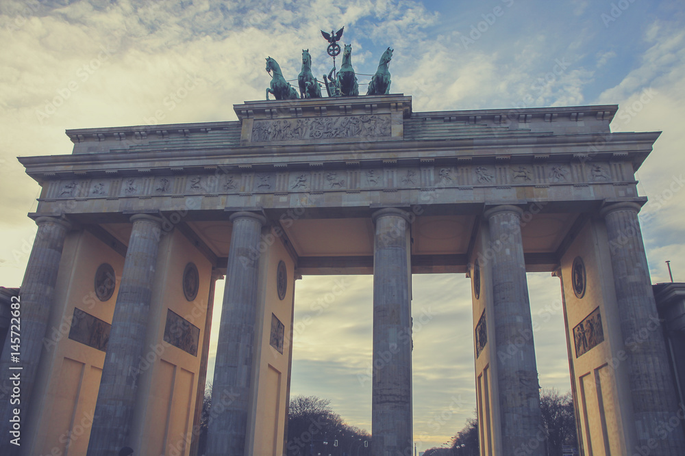 Fototapeta premium Brandenburger gate in Berlin,