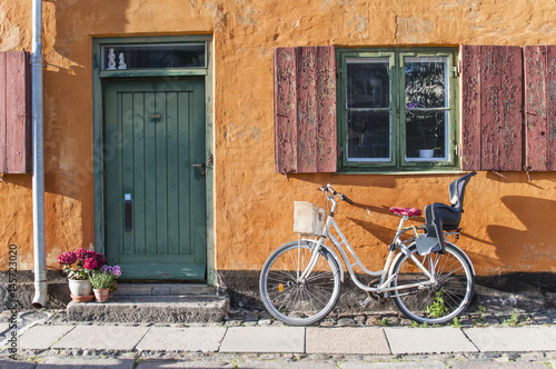 Photography Bicycle in front of the Nyboder houses