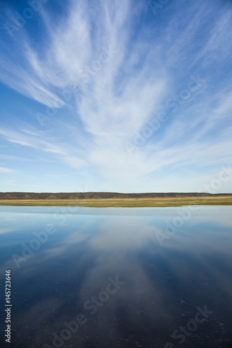 springtime flood on the river oder