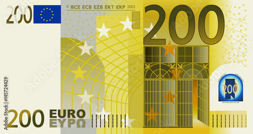 200 Euro vector