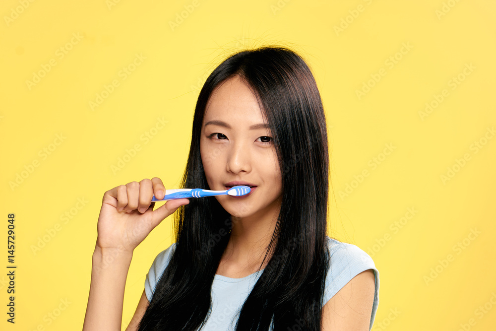 beautiful woman with toothbrush, mouth, hygiene, light, healthy teeth beautiful woman with toothbrush, mouth, hygiene, light, healthy teeth