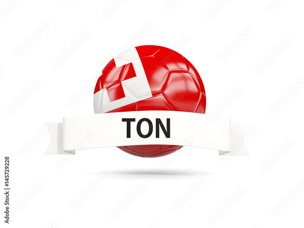 Football with flag of tonga Stock Illustration | Adobe Stock