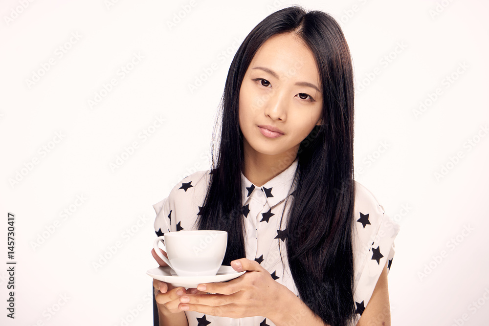 beautiful woman with a cup, emotions, hot drink, coffee, tea beautiful woman with a cup, emotions, hot drink, coffee, tea