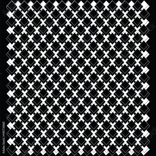Background white and black decorative abstract cells isolated art creative modern vector