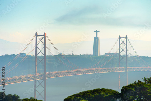 Fototapeta Naklejka Na Ścianę i Meble -  25 April bridge. Lisbon, Portugal