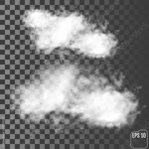 Wonderful realistic clouds. Vector illustration