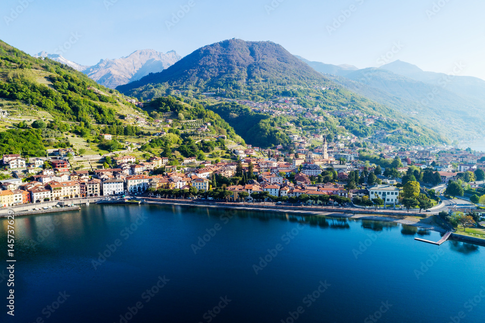 Domaso - Lago di Como (IT) - Vista aerea panoramica 