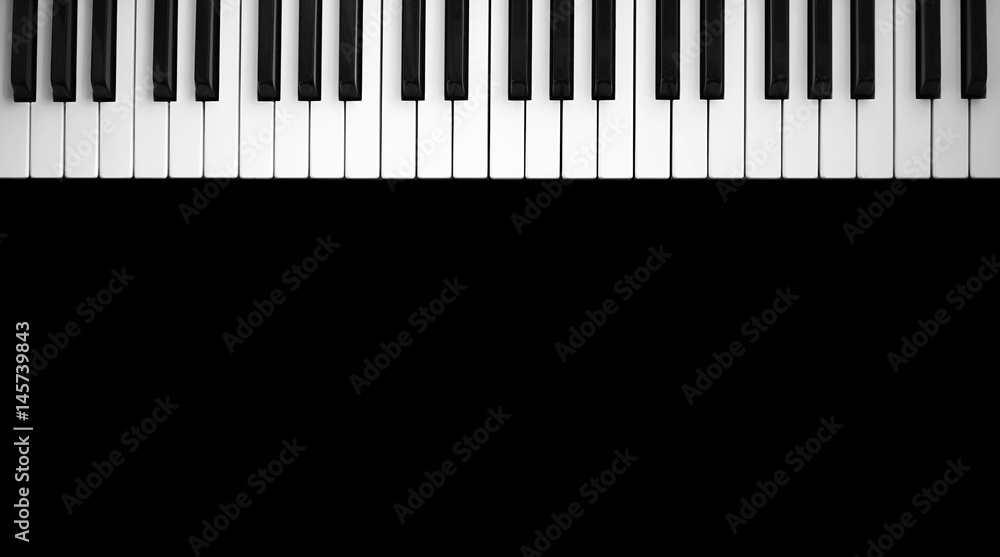 piano keyboard on black background
piano keyboard on black background