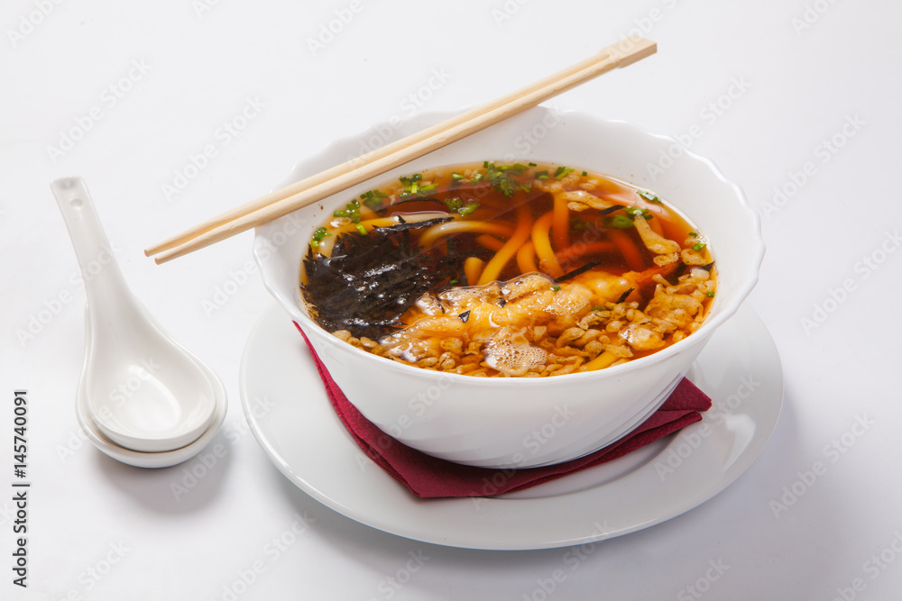 japanese ramen noodle soup in the deep bowl japanese ramen noodle soup in the deep bowl