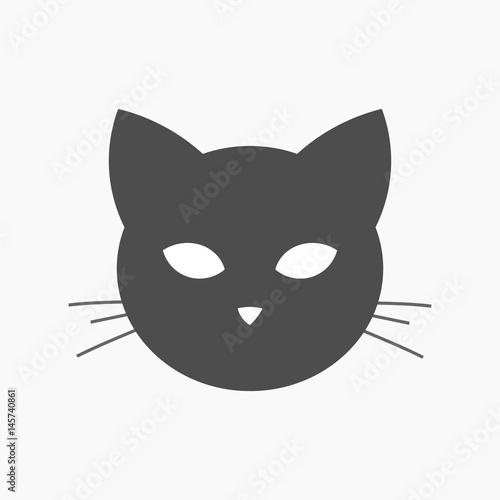 Cat head shape icon