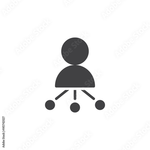 Reseller icon vector, filled flat sign, solid pictogram isolated on white. Symbol, logo illustration. Pixel perfect