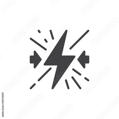 Conflict icon vector, filled flat sign, solid pictogram isolated on white. Symbol, logo illustration. Pixel perfect