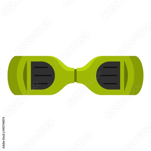 Electrical green modern gyroboard icon isolated