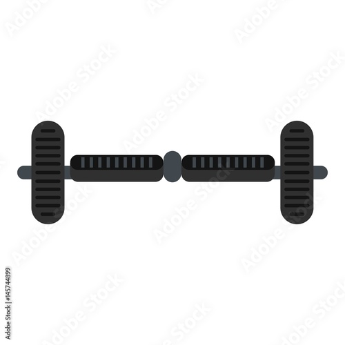 Black smart scooter icon isolated