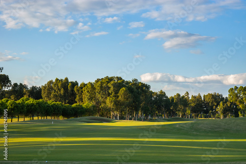 Golf course in the evening. Antalya, Turkey