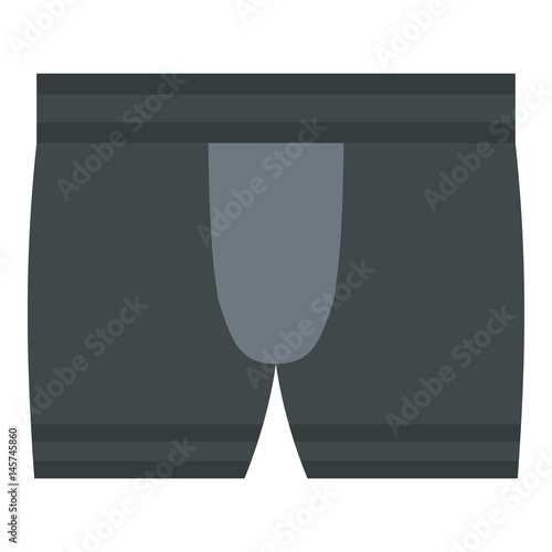 Gray male underwear icon isolated