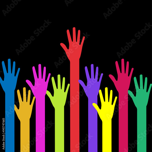 A lot of hands
