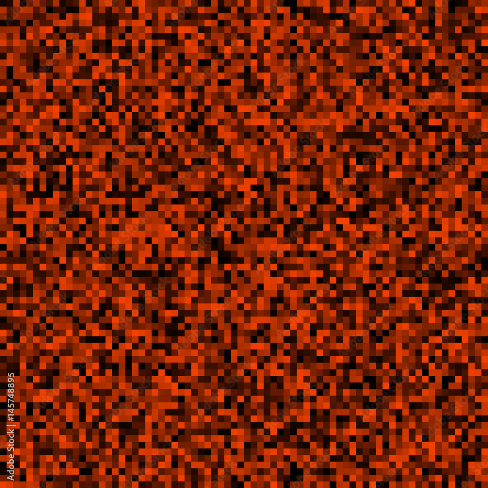 Abstract background of small pixels. Pixel texture for your projects. The dark red color of the lava and fire. Vector illustration Abstract background of small pixels. Pixel texture for your projects. The dark red color of the lava and fire. Vector illustration